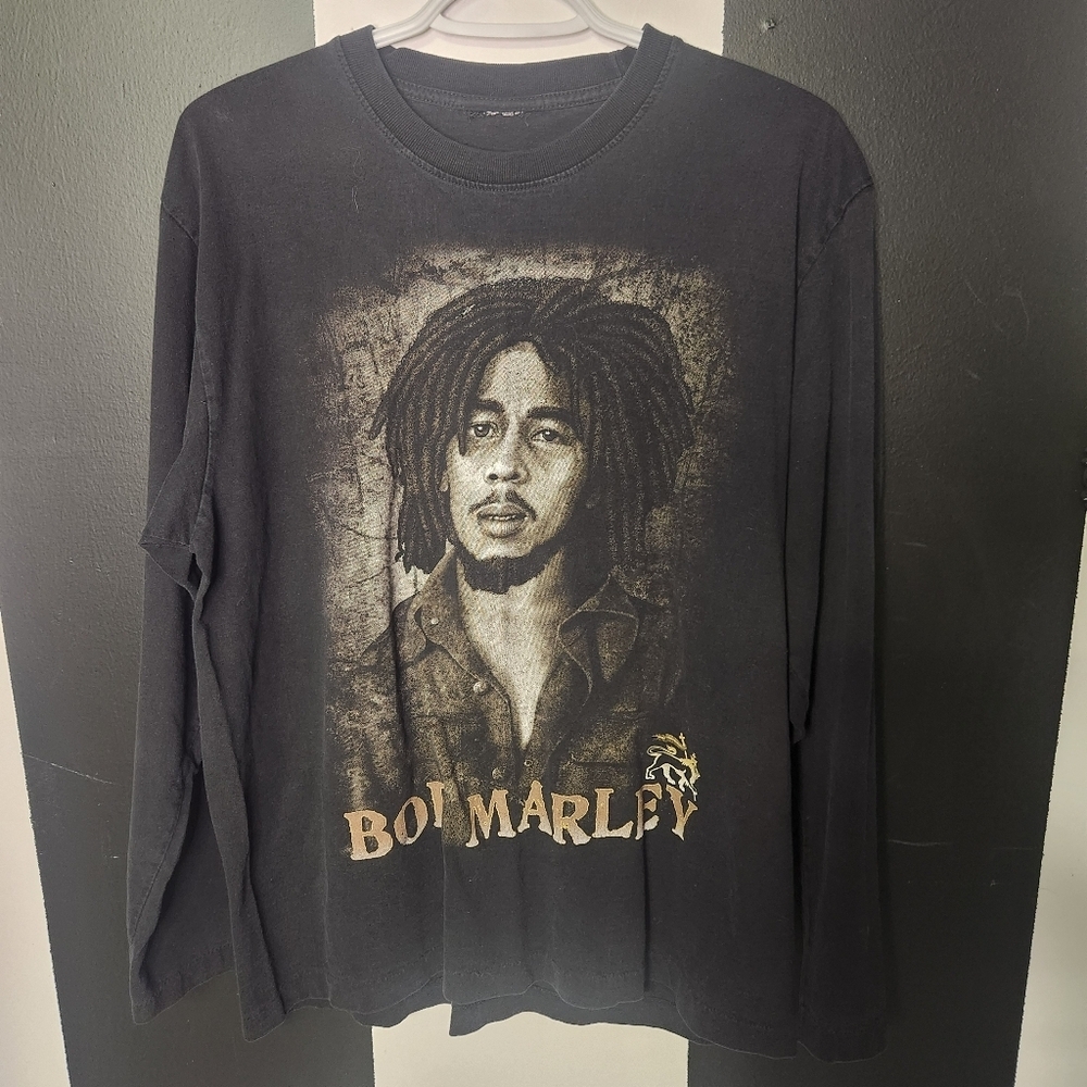 Bob Marley Graphic Sleeve Single Stitch